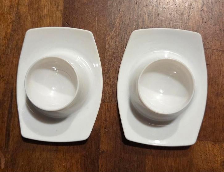 Gerda Germany Space Age eierdoppen- wit, Huis en Inrichting, Keuken | Keukenbenodigdheden, Gebruikt, Ophalen of Verzenden