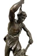 Brons De smid — Adrien Étienne Gaudez (1845-1902), Antiek en Kunst, Ophalen of Verzenden, Brons