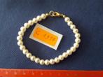 bracelet de perle de nacre 19,5 cm fermoir à crochet C195F, Synthétique ou Plastique, Enlèvement ou Envoi, Neuf