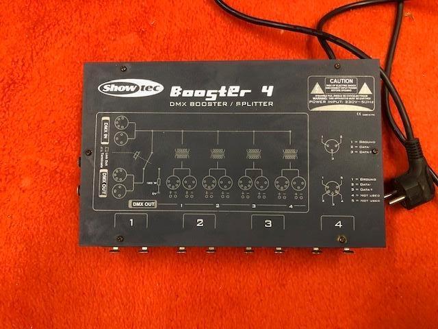 showtec 4 kanaals dmx booster/splitter, Musique & Instruments, Lumières & Lasers, Comme neuf, Lumières, Enlèvement ou Envoi