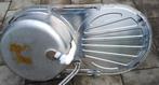 inox spoeltafel, Huis en Inrichting, Keuken | Keukenelementen, Ophalen, Gebruikt, 100 tot 150 cm, Minder dan 25 cm