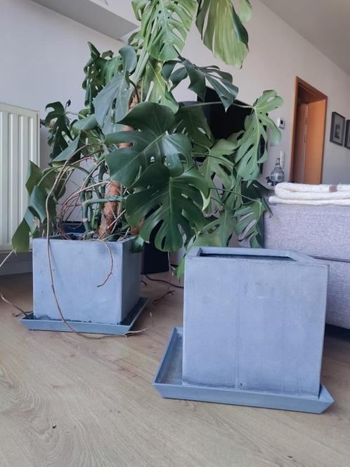 Plantenbak en drainagebak 30x30x30cm, Tuin en Terras, Bloempotten, Aardewerk, Binnen, Balkon, Tuin, Minder dan 40 cm, 25 tot 40 cm