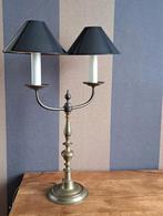 Lampe double en bronze, Maison & Meubles, Enlèvement, Comme neuf