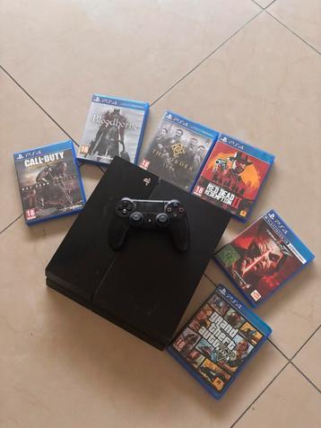 Ps4 1tb drive (850) gb | 6 games | 1 controller beschikbaar voor biedingen