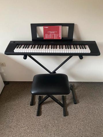Yamaha Piaggero NP-12 avec support et tabouret, Neuf, 61 touches, Yamaha, Enlèvement
