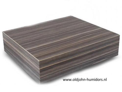 H53 HUMIDOR ZEBRANO WOOD /CEDERHOUT MERK BOOKWILL 30 SIGAREN, Verzamelen, Rookartikelen, Aanstekers en Luciferdoosjes, Nieuw, Tabaksdoos of Verpakking