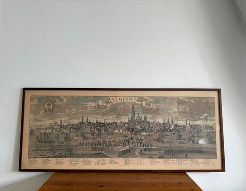 Antwerpen 16de eeuws zicht panorama, Antiek en Kunst, Kunst | Tekeningen en Fotografie, Ophalen