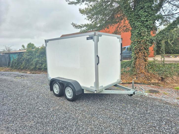 Gesloten dubbelas aanhangwagen 750kg, Auto diversen, Aanhangers en Bagagewagens, Ophalen