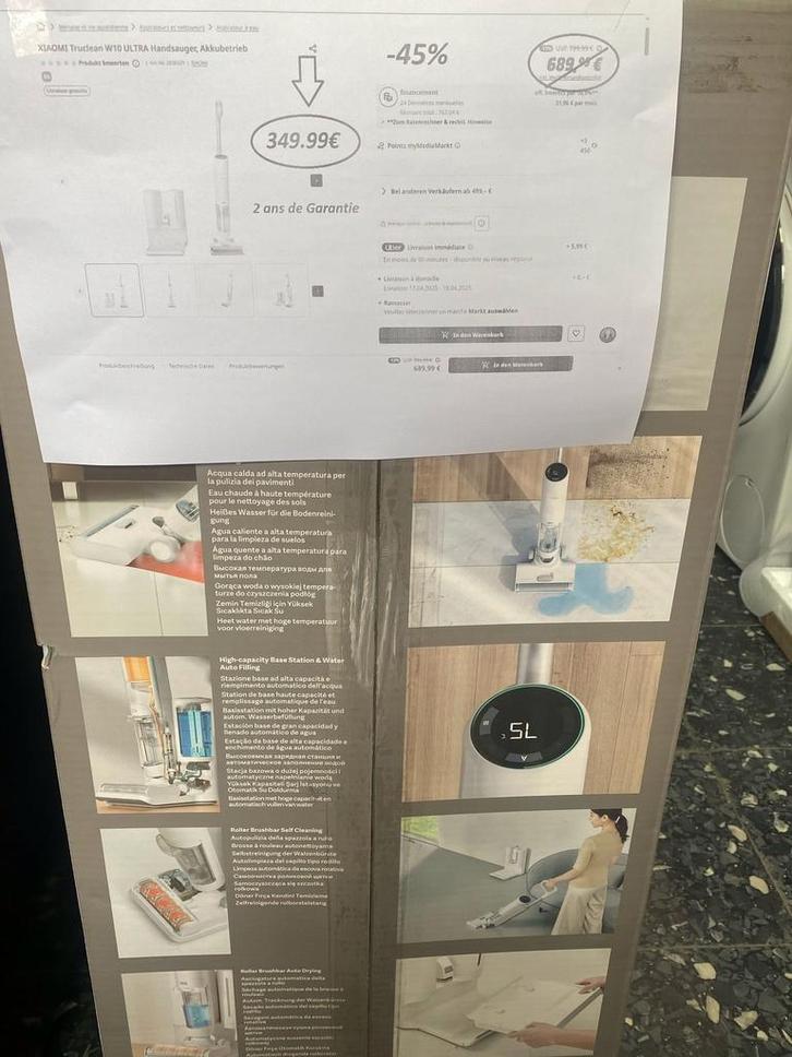 Aspirateur laveuse ‼️ XIOAMI TRU CLEAN -40%🔥🔥, Electroménager, Aspirateurs, Neuf, Aspirateur