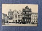 LIER - Lierre - 4 huizen der Groote Markt met volk ca. 1908, Verzamelen, Ophalen of Verzenden, Voor 1920, Ongelopen, Antwerpen