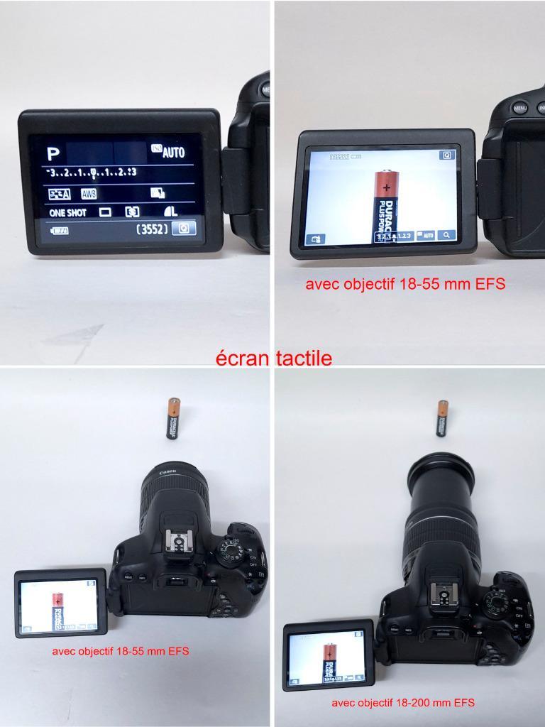 ② Boitier photo EOS 700D avec 2 objectifs et divers accessoire