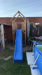Glijbaan + speeltoren, Kinderen en Baby's, Speelgoed | Buiten | Speeltoestellen, Ophalen, Zo goed als nieuw, Glijbaan