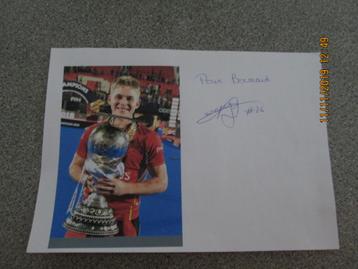 Autographes dédicaces Chris Hadfield et Victor Wegnez.   beschikbaar voor biedingen