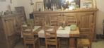 Complete eiken  en lederen zetel, Huis en Inrichting, Stoelen, Ophalen of Verzenden