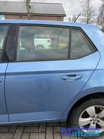 SKODA FABIA 3 BLAUW LQ5X links achter deur 2014-2021, Enlèvement ou Envoi, Utilisé, Skoda, Porte