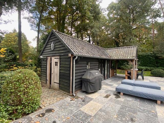 eiken poolhouse tuinberging, Tuin en Terras, Tuinhuizen, Gebruikt, Tuinhuis, Hout, 500 cm of meer, 200 tot 400 cm, Met overkapping