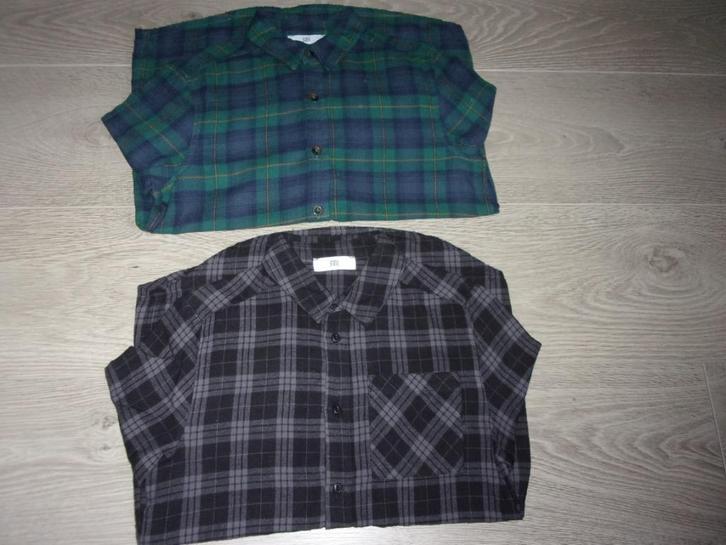 2 winterhemdjes. Maat 152, Kinderen en Baby's, Kinderkleding | Maat 152, Zo goed als nieuw, Jongen, Overhemd of Blouse, Ophalen of Verzenden
