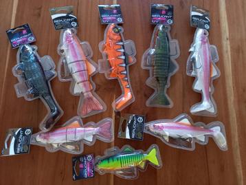 Set van 8x Fox Rage Replicant en Replicant Trouts...Nieuw! beschikbaar voor biedingen