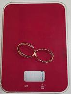 BOUCLES D'OREILLES BICOLORE DOUBLE EN OR 18 CARATS, Neuf, Or, Or, Pendantes