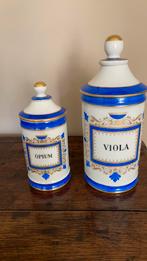 Twee porseleinen apothekerspotten, Antiek en Kunst, Antiek | Porselein, Ophalen