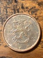 2 cent Finland 2000 uniek, Ophalen of Verzenden