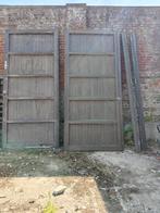 Garagepoort, meranti. 300x330. Inc sleutel, Doe-het-zelf en Bouw, Deuren en Vliegenramen, Ophalen, Gebruikt, Hout