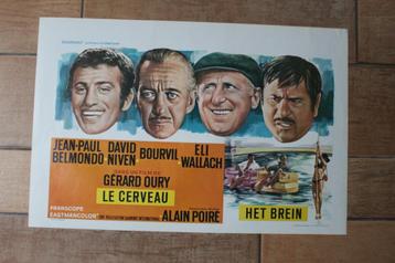filmaffiche Jean-Paul Belmondo le cerveau 1969 filmposter beschikbaar voor biedingen
