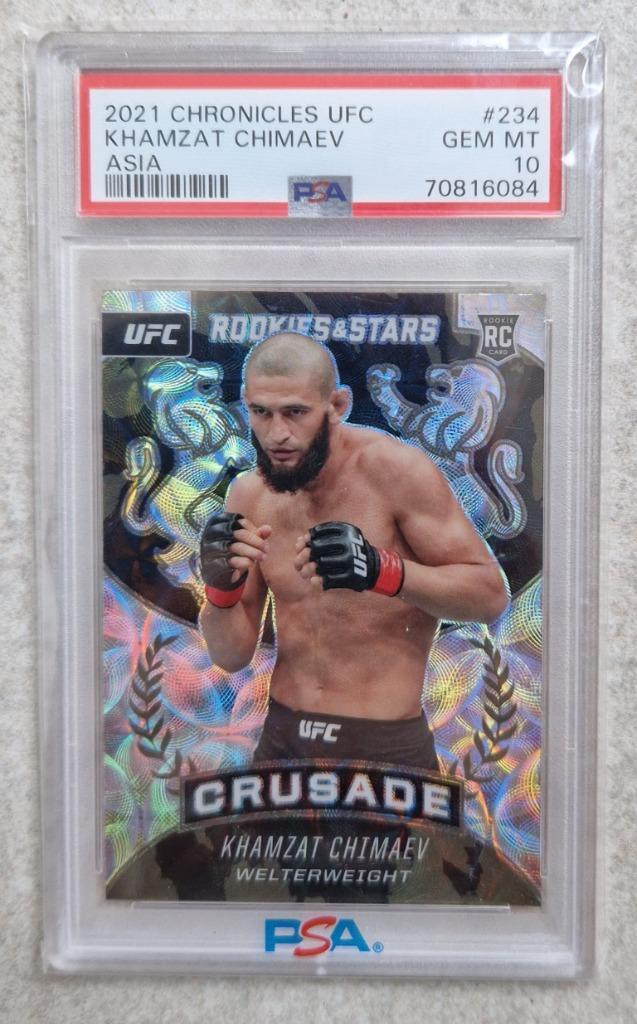 2021 Panini UFC Khamzat Chimaev Rookie Asia PSA 10, Hobby en Vrije tijd, Overige Hobby en Vrije tijd, Nieuw, Ophalen of Verzenden