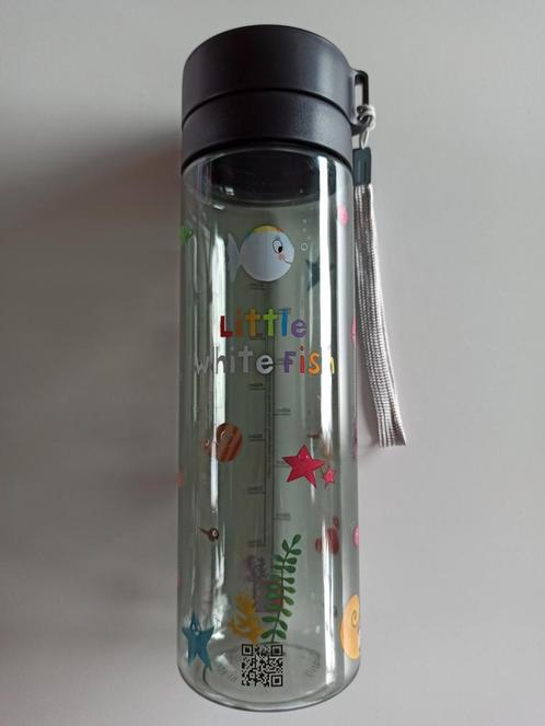 Clavis 'Little White Fish' drinkfles (800ml), Sport en Fitness, Drinkbussen, Nieuw, Ophalen of Verzenden