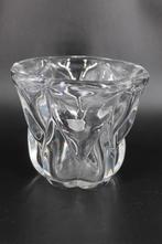 Val Saint Lambert vaas in wit kristal met label