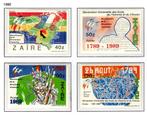 ZAIRE 1331/1334 MNH 1990 - 200e verjaardag van de Franse Rev, Ophalen of Verzenden, Overige landen, Postfris