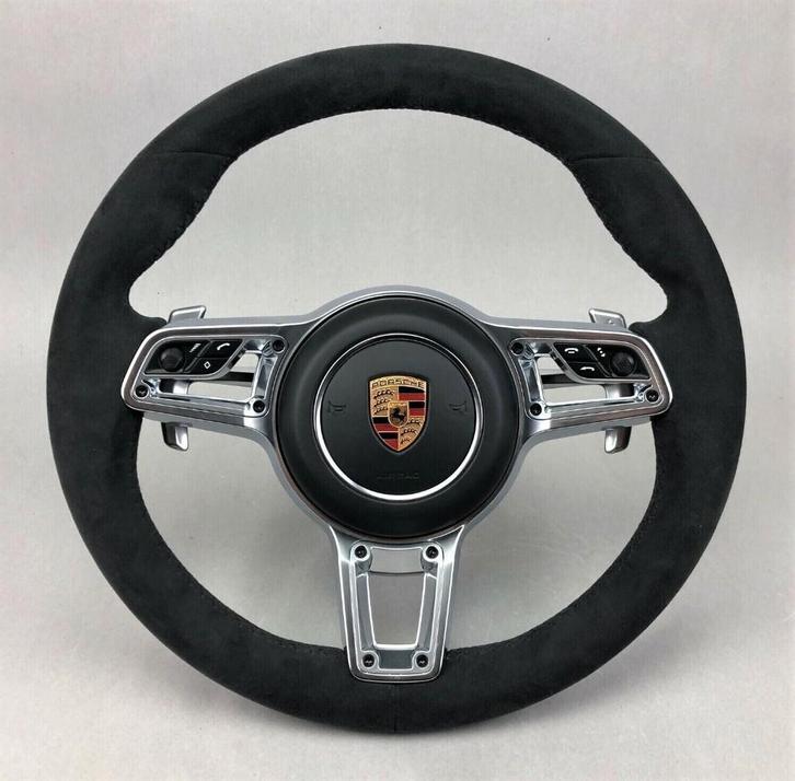 Porsche alcantara zilver chrome upgrade stuur PDK, Auto-onderdelen, Besturing, Porsche, Nieuw, Ophalen of Verzenden