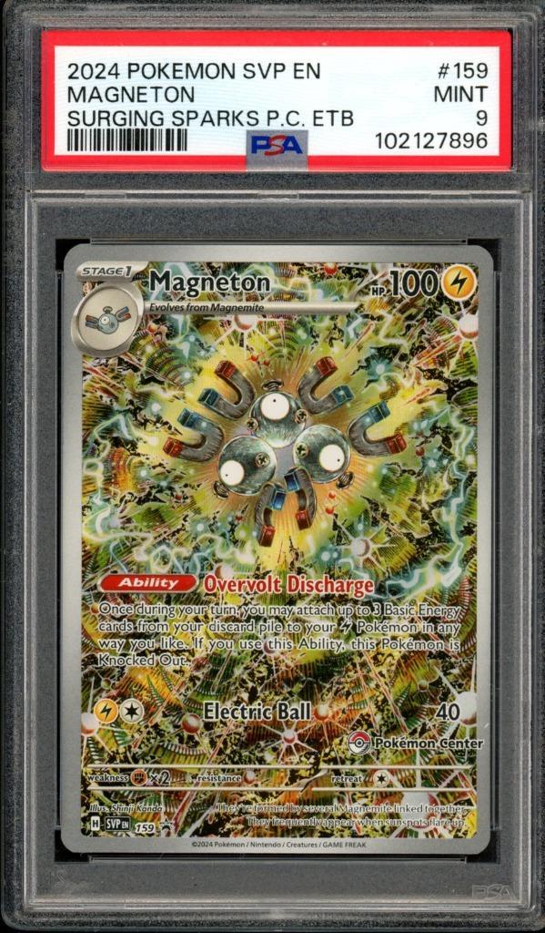 Magneton [Pokemon Center ETB Promo] PSA 9 - SVP159 - Promo, Hobby en Vrije tijd, Verzamelkaartspellen | Pokémon, Zo goed als nieuw