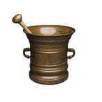 Grote bronzen vijzel, 16e/17e eeuw., Antiek en Kunst, Antiek | Brons en Koper, Ophalen of Verzenden, Brons