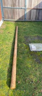Ronde houten paal diameter 10cm lengte 400cm, Tuin en Terras, Palen, Balken en Planken, Ophalen, Zo goed als nieuw