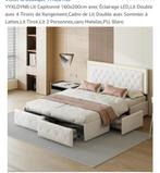 Lit avec led et tiroir, Maison & Meubles, Chambre à coucher | Lits, Enlèvement, Neuf, Deux personnes