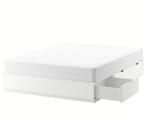 IKEA NORDLI bedframe 140200 cm met 6 lades – wit – €150, Huis en Inrichting, Slaapkamer | Bedden, Ophalen, Wit, Tweepersoons, 140 cm