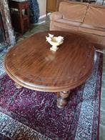 Mooie houten salontafel in eik, Huis en Inrichting, Ophalen, Ovaal