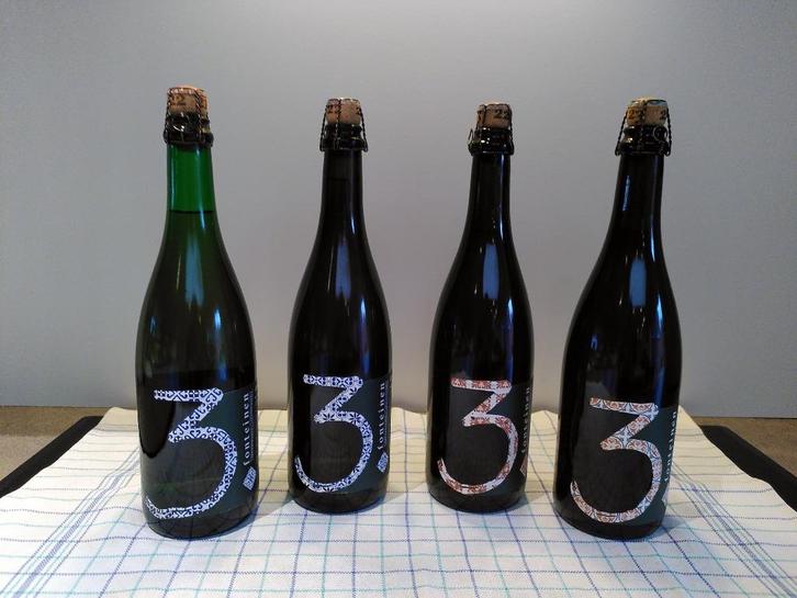 (4x) 3 Fonteinen Zenne y Frontera ‘21-’22 & ‘22-’23, Verzamelen, Biermerken, Nieuw, Flesje(s), Overige merken, Ophalen of Verzenden