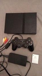 Slim-console voor PlayStation 2, Games en Spelcomputers, Spelcomputers | Sony PlayStation 2, Zwart, Ophalen of Verzenden, Zo goed als nieuw