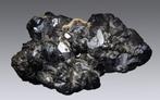 GALENIET kristal cluster + CALCIET uit Zlatograd, Bulgarije, Ophalen of Verzenden, Mineraal