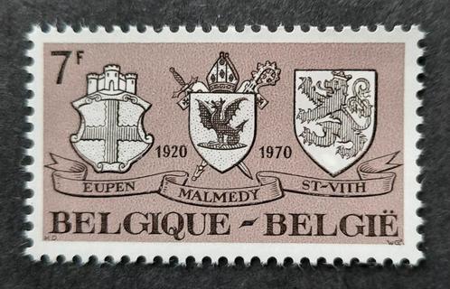 Belgique : COB 1566 ** Rattachement des cantons 1970., Timbres & Monnaies, Timbres | Europe | Belgique, Non oblitéré, Timbre-poste