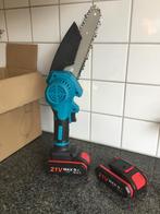 Kleine kettingzaag op accu ( nieuw), Doe-het-zelf en Bouw, Ophalen of Verzenden, Kettingzaag