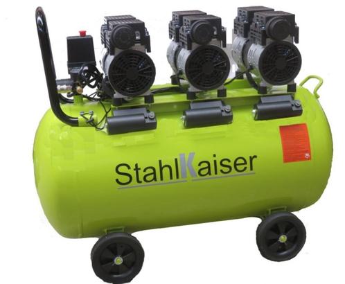 Stahlkaiser stille Olievrije Compressor 100 L 8 Bar .Nieuw!!, Doe-het-zelf en Bouw, Compressors, Nieuw, 6 tot 10 bar, 100 liter of meer