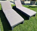 2 ligbedden allibert met kussens, Tuin en Terras, Ophalen, Gebruikt