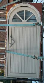 Houten meranti voordeur, Doe-het-zelf en Bouw, Gebruikt, 215 cm of meer, Buitendeur, Hout