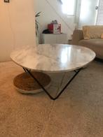 Table basse marbre, Maison & Meubles, Enlèvement, Utilisé, Autres matériaux, Ovale
