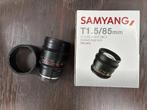 SAMYANG 85mm monture Sony E, Audio, Tv en Foto, Ophalen of Verzenden, Zo goed als nieuw