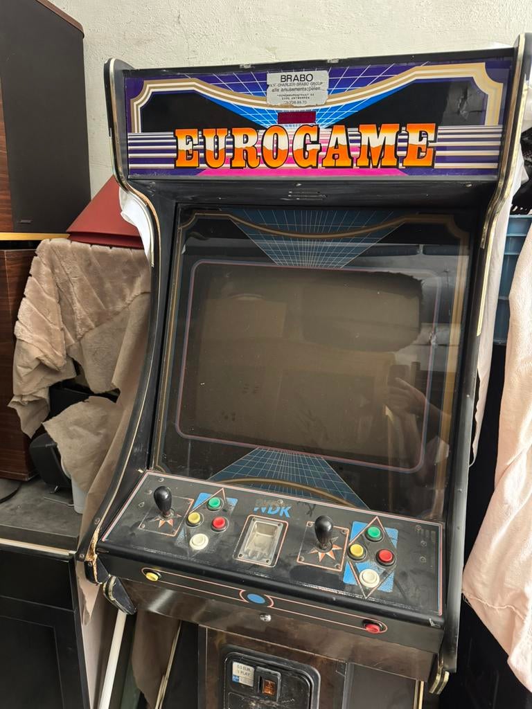 WDK Eurogame JAMMA arcadekast 2 player, Ophalen, Gebruikt