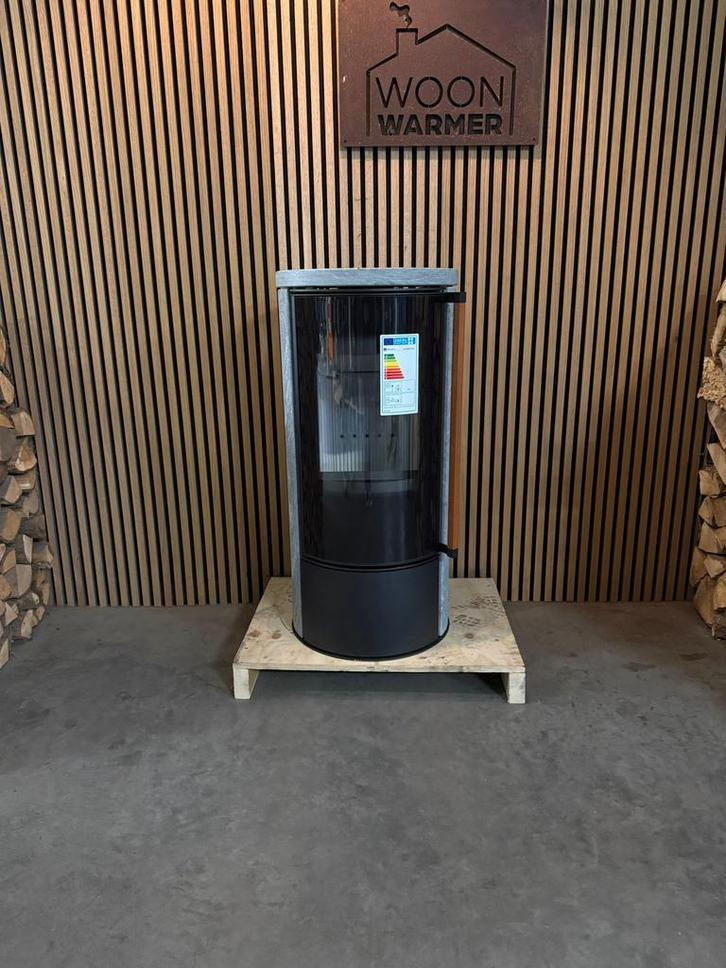 26021 Speksteenkachel NIEUW Bålstil Ulv, Huis en Inrichting, Kachels, Nieuw, Vrijstaand, Houtkachel, Hout, Ophalen